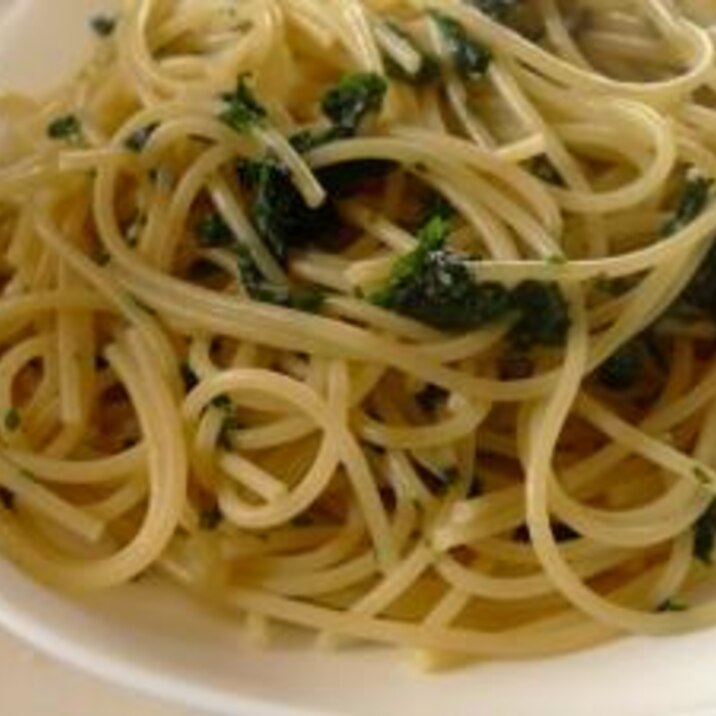 青しそご飯の素で簡単しそスパゲッティ